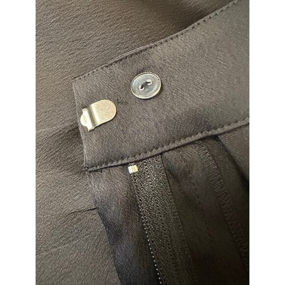 NWT Dannijo Size Small Noir Boss Pleated Trousers Wide Leg Designer Luxury Chic - Picture 9 of 13